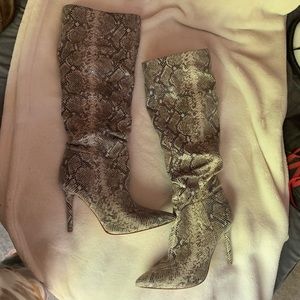 Jessica Simpson Snakeskin Stiletto Boot
